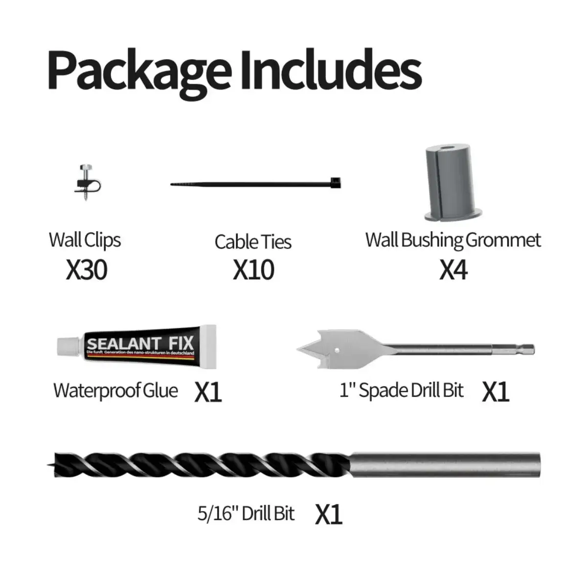 3/4 inch and 5/16 inch precision metal drill bits for wall hole drilling